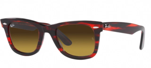 Ray Ban Wayfarer 2140 136285 striped red brown gradient 50/ Sonnenbrille Neu