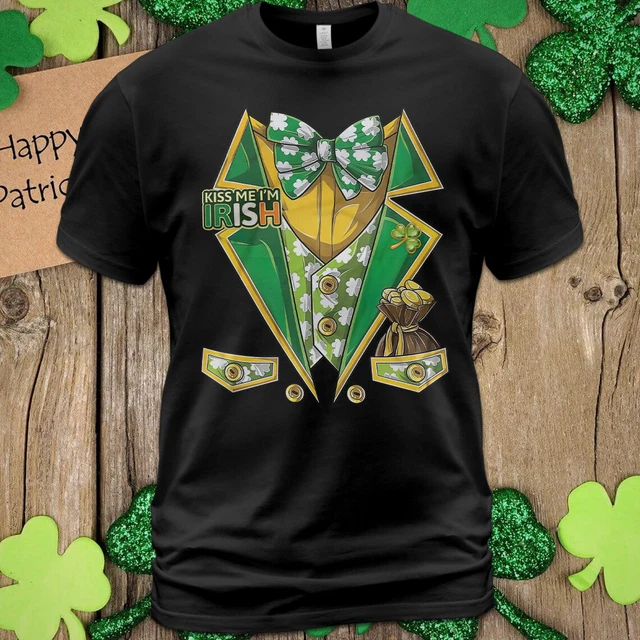 Funny Vest Green Shamrock Irish St Patricks Day Leprechaun
