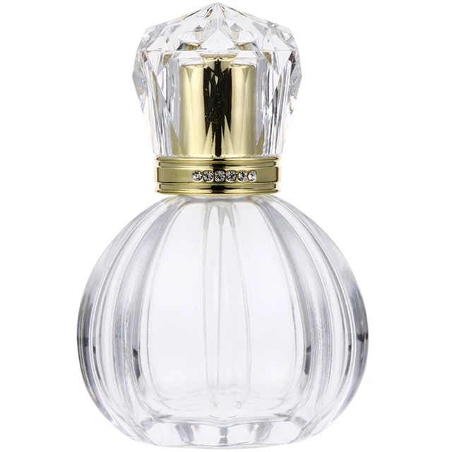 Vintage Parfümflasche Aus Glas – Wiederbefüllbar Mit Sprüher & Quaste