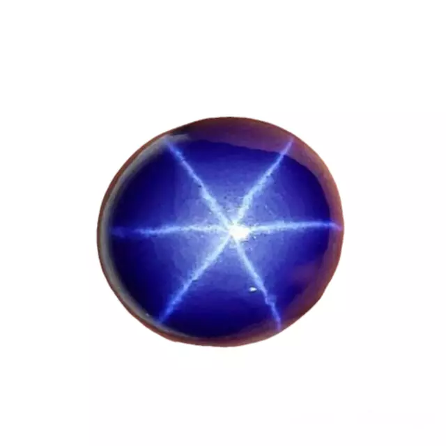 07.70 Cts. 6 Rays Blue Star Sapphire Oval Cabochon Loose Gemstone