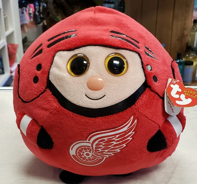 New Detroit Red Wings Jumbo Beanie Ballz Mascot Plush 8"