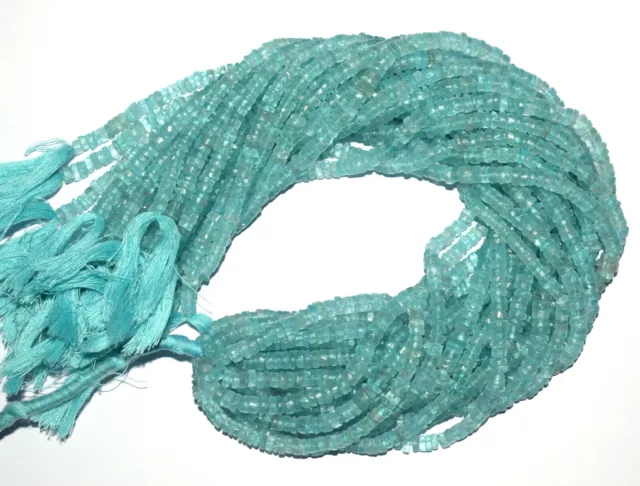13 " X 1 Lose Strand Glatt Reifen 4-5 MM Runde Perlen Natürlich Apatit Edelstein