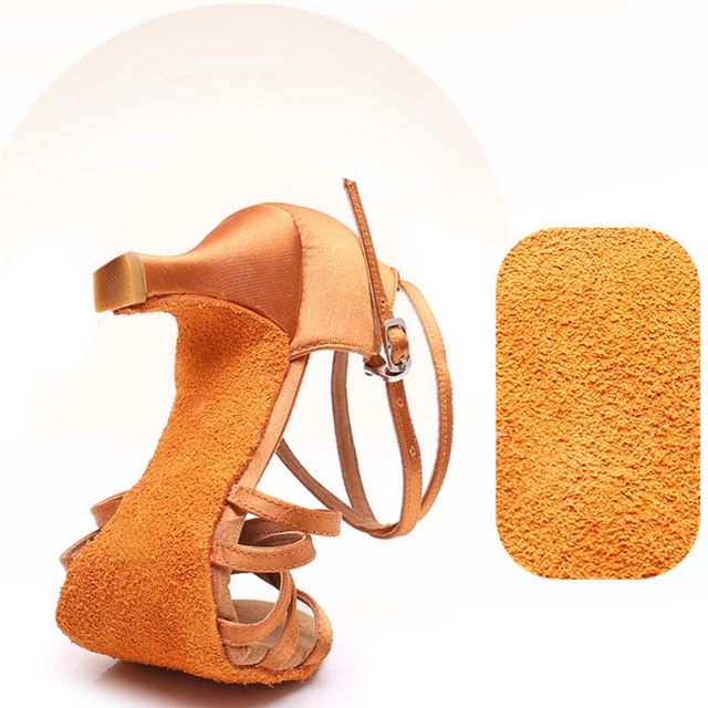 7CM Talons Femme Latin Danse Chaussures Intérieur Faux Daim Semelle Bal Tenue de