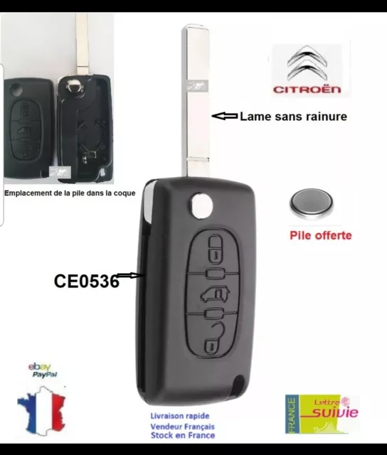 Electronique pour plip de clé 2 boutons Citroën C3, C8, Berlingo, Jumpy