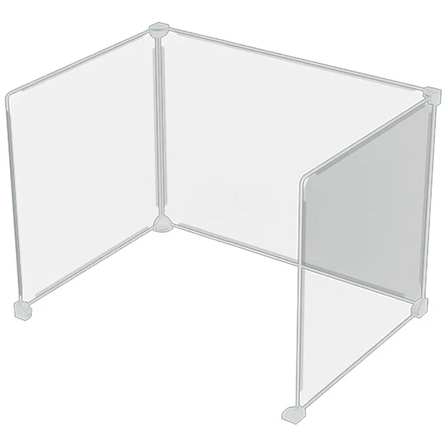 3 pz scrivania portatile parete divisoria trasparente tavolo da cucire plastica