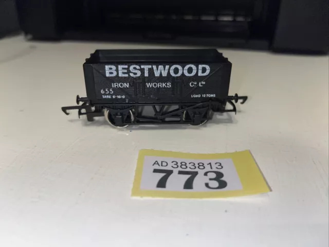 Hornby OO Gauge R.096  5 Plank 12T Wagon 655 Bestwood Iron Works un-Boxed