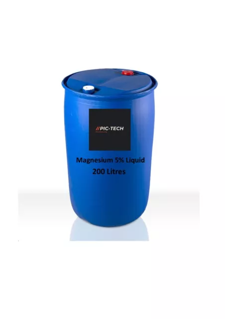 Magnesium 5% Liquid 200 Litres *FREE DELIVERY UK MAINLAND*