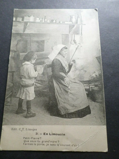 CPA France Limousin, Costumes, Folklore, Headdress, French Version PC