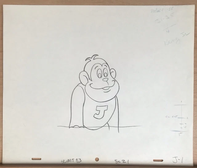DONKEY KONG JR  Saturday Morning Supercade Original Animation  Art Drawing