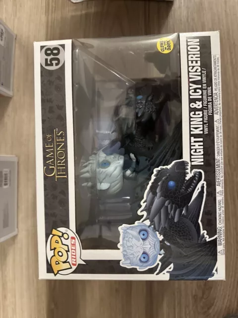 Funko Pop! Rides: Game of Thrones - Night King & Icy Viserion (Glows in the...