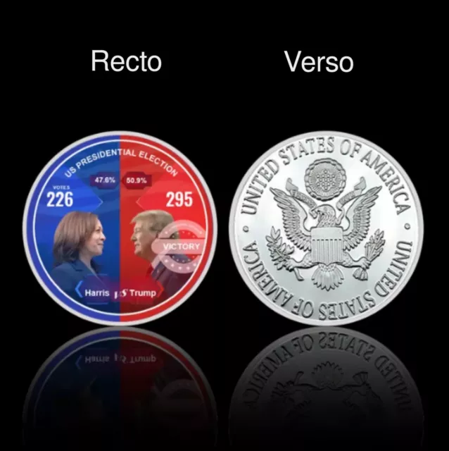 🎖️ RELIVE THE 2024 Election 🗽 Trump vs Harris Collectible Unique Coin
