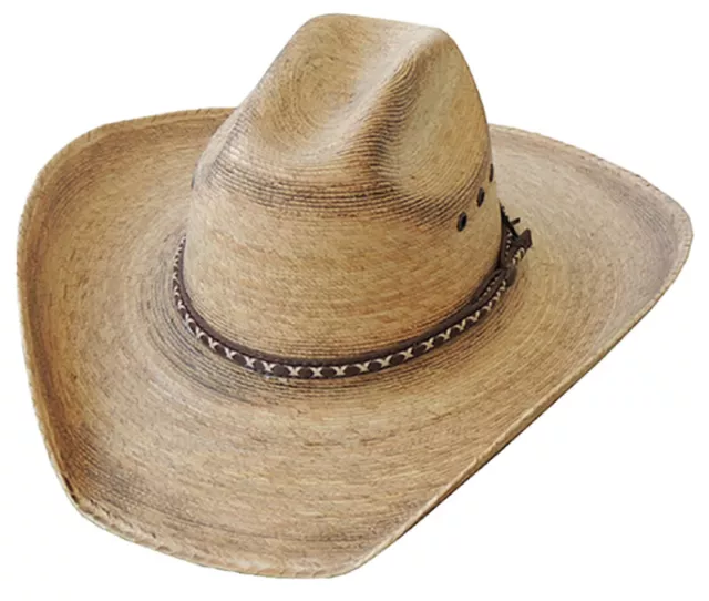 Sombrero de vaquero Dallas Hats VAQ 15 unisex sombrero de paja sombrero occidental marrón