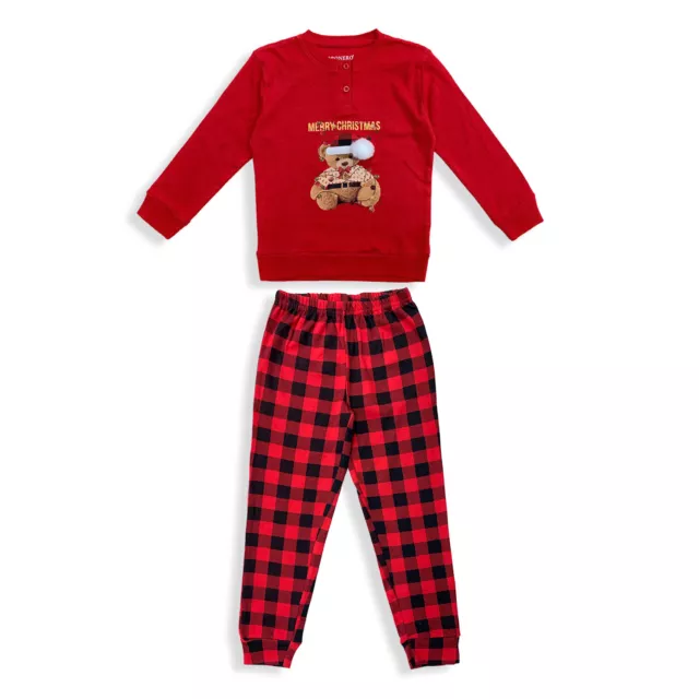 Pyjamas Saison de Noël Fille Long Bébé Cadeau Coton Chaud Oronero 5776