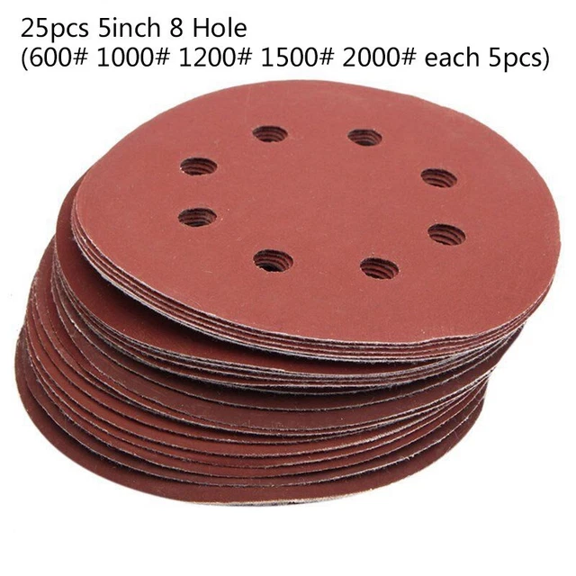 2 Pièces 5 Pouces 8 Trous Tampon De Remplacement Ponceuse Orbitale Crochet Et Boucle Plateau De Poncage Compatible Avec Milwaukee 51 36 7090 51 36 7100 77641897
