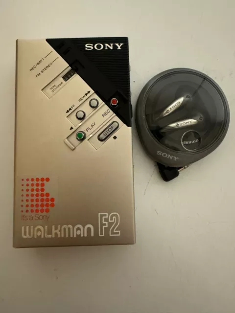 SONY WM-F2 Walkman Cassetten Player Mit SONY MDR-E829V Kopfhörer LESEN!!