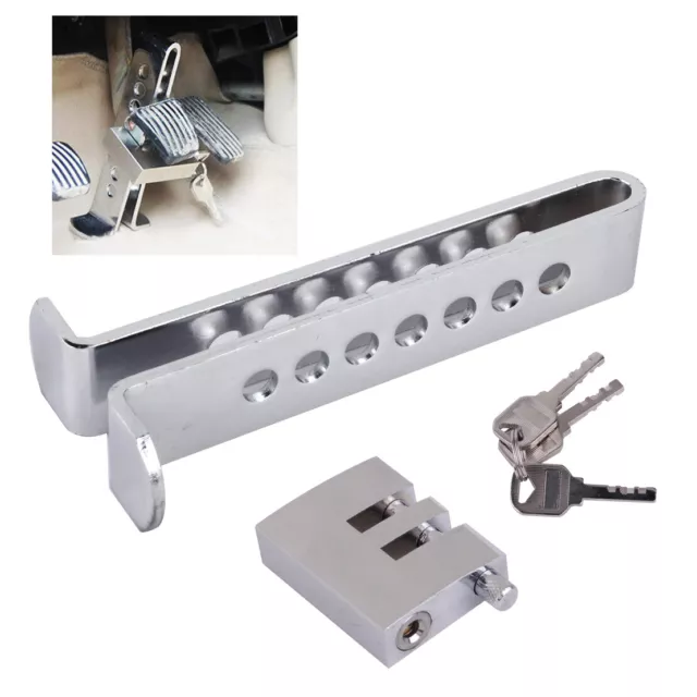 Auto Anti-theft Device Clutch Lock Car Brake Stainless Security Lock Tool FR