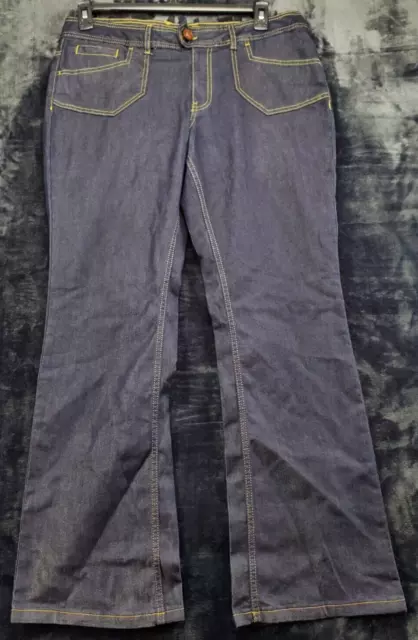 Tommy Hilfiger Jeans Womens Size 12 Blue Denim Pockets Belt Loops Flat Front