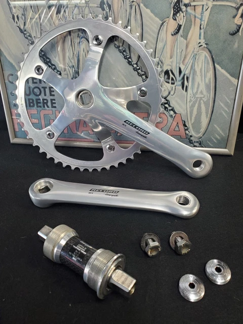Campagnolo Record 165mm Pista Crankset And Bottom Bracket Campagnolo Record 165mm Pista Crankset And Bottom Bracket