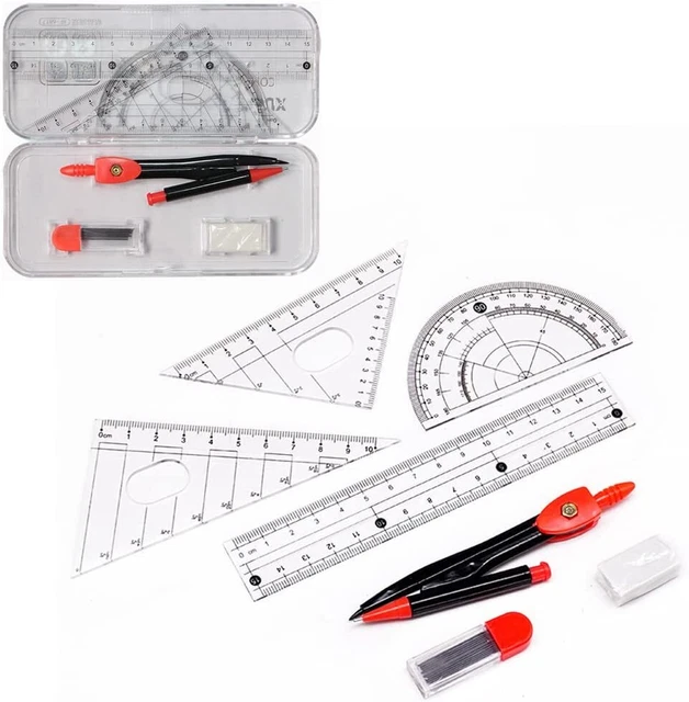 Geometry Compass, Geometrie Zirkel Winkelmesser Lineal, Geometriezirkel