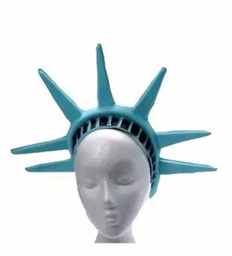 Statue Of Liberty Headpiece Lady America Patriotic Hat Crown Costume Tiara Gift 3