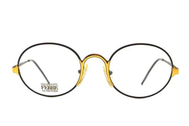 occhiali ovale vintage montatura donna uomo 80s👓 GIANFRANCO FERRE GFF50 51 40
