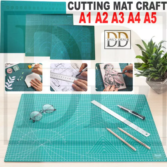 A1 A2 A3 A4 A5 Cutting Mat Non Slip Self Healing Printed Grid Craft Board Lines