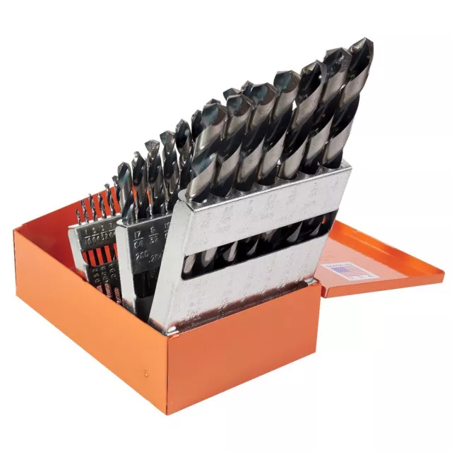 29KK5 - KnKut 29 Piece Jobber Length Drill Bit Set 1/16in.-1/2in. by 64ths - 1EA