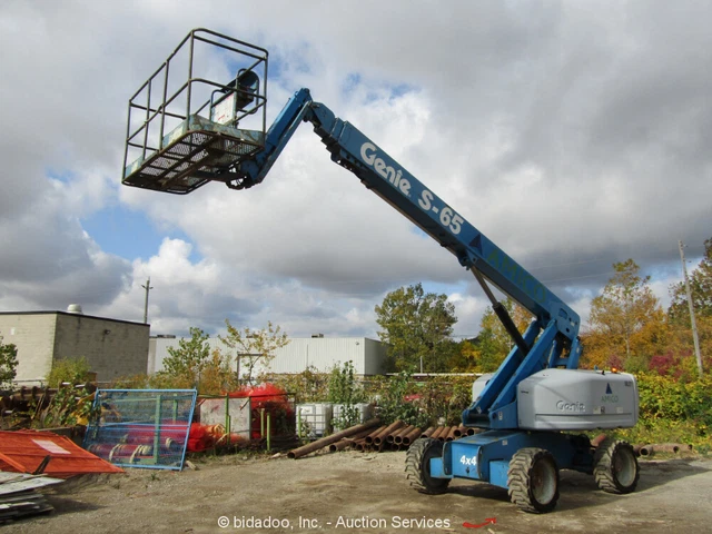 2004 Genie S-65 65' 4 4WD Telescopic Boom Lift Man Platform