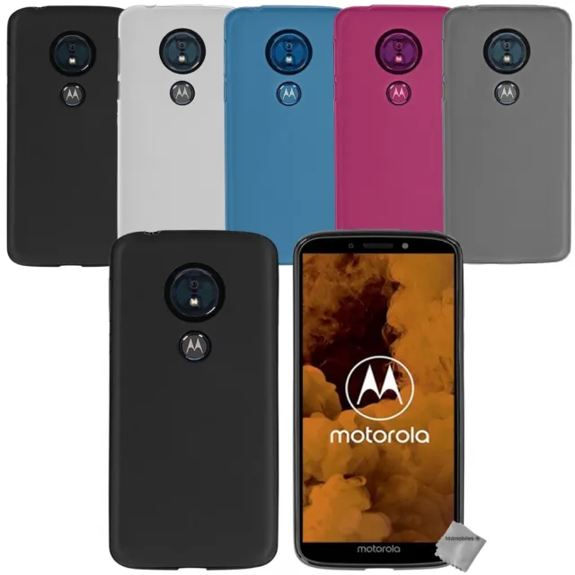 Housse etui coque silicone gel fine pour Motorola Moto G6 Play + film ecran