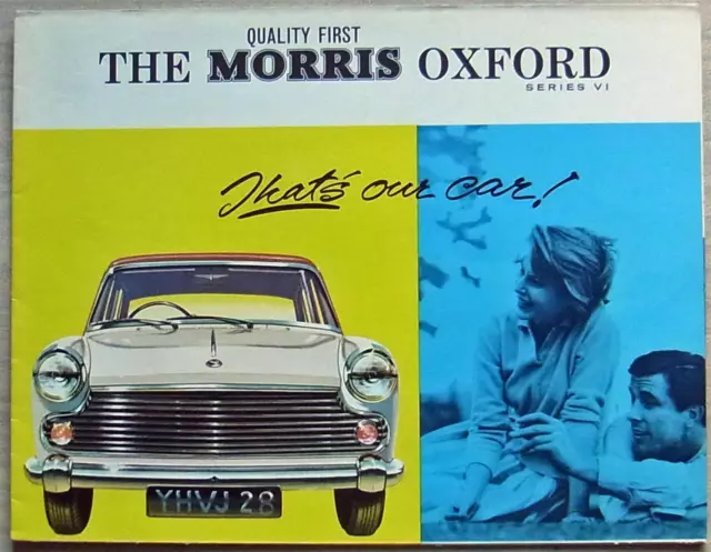 MORRIS OXFORD SERIES VI Car Sales Brochure 1963-64 #H&E 6369