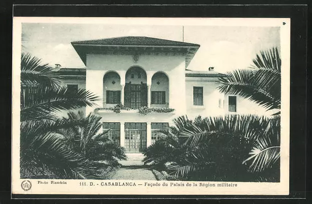 CPA Casablanca, Facade du Palais de la Region militaire