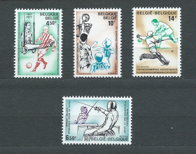 BELGIË BELGIQUE - 1977 YT 1858 à 1861 - TIMBRES NEUFS** MNH LUXE