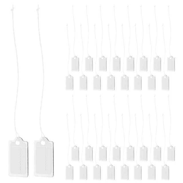 200Pcs Paper Price Tags Jewelry Tags with String Jewelry Tags Hanging
