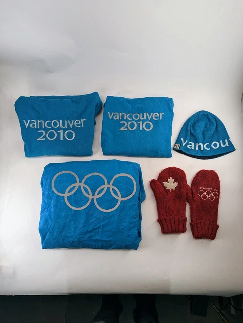 Vancouver Olympics 2010 Official Canada HBC Winter Clothing LOT Blue Men's Large