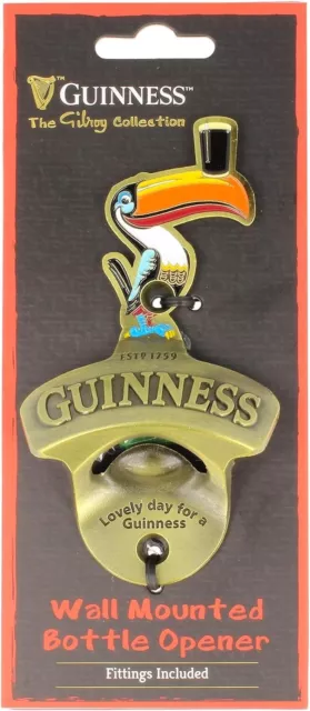 Guinness Wall Mounted Toucan 3d Bottle Opener