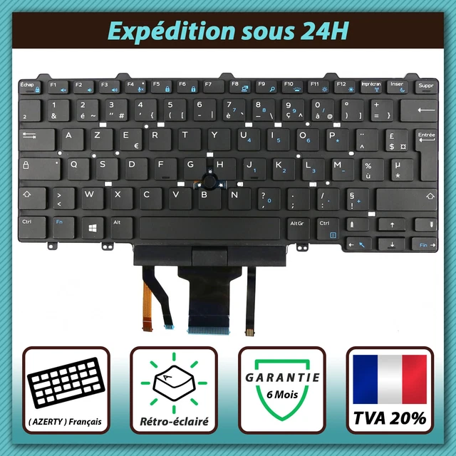 Clavier AZERTY Français De Remplacement Pour Dell Latitude E5440 - Neuf Sous Blister