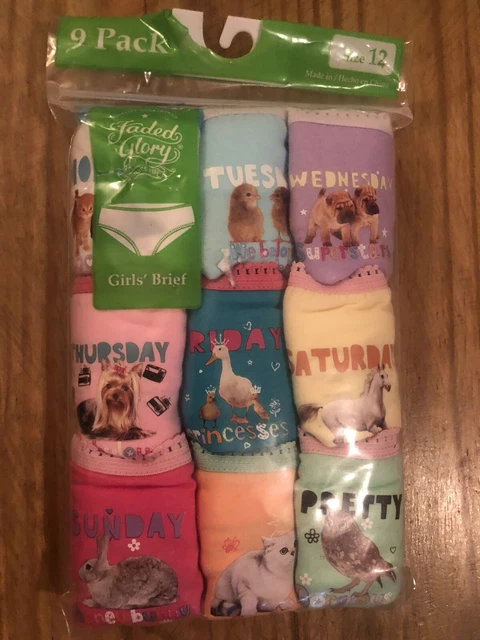 Faded Glory Girls Underwear