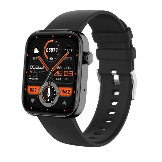 Reloj inteligente, reloj inteligente Mujer Hombres Monitor de frecuencia  cardíaca, IP68 impermeable Pantalla de reloj despertador automático Reloj  inteligente Teléfono móvil para iPhone Android (Oro)