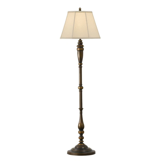 WOHNLICHE LAMPADAIRE 157,5 CM Abat-Jour en Bronze Ancien Stehleuchte