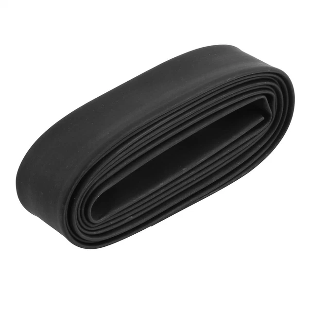 12mm BLACK HEAT SHRINK ELECTRICAL TUBING WRAP HEATSHRINK CAR CABLE 2:1 RATIO