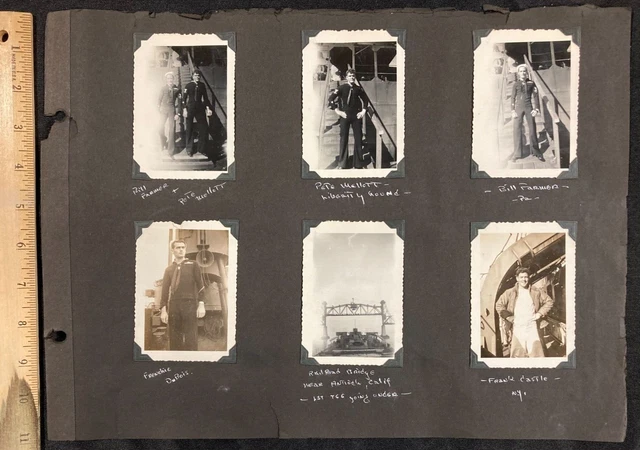 1940's WWII Rare Photo (Lot of 11) Liberty Party to New York & California  CF