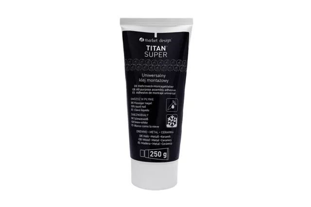 Marbet Design 3x Adhesivos de Montaje titan super Pegamento Espuma Poliestireno