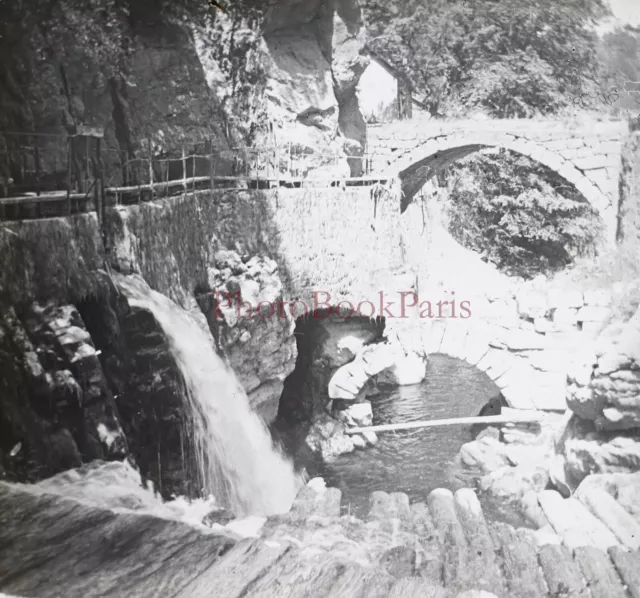 FRANCE Barrage c1940 Photo Plaque de verre Stereo Vintage V21T7n12