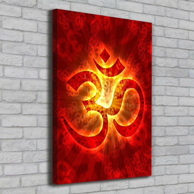 Tableau Sur Toile Tulup - 100x50 Cm, Motif Boules Rouges Et Blanches - Art Moderne, Neuf