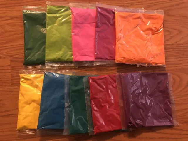 Color Powder Holi Premium Quality 10 Packs 50 g RAINBOW COLORS