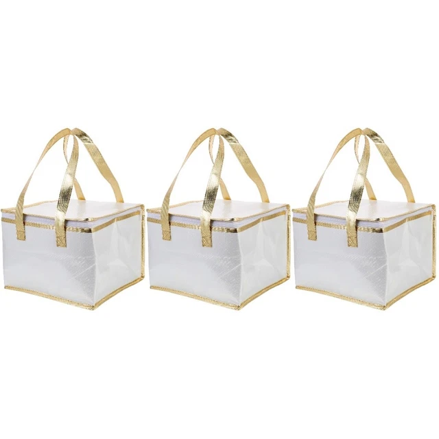 3x Delivery Warmer Bags Cake Cooler Bag Thermal Delivery Bag Cake Insulated Box