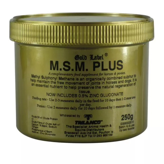 Gold Label MSM Plus for Horses | Horses & Ponies | Joints & Bones