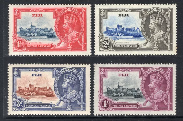 M24132 Fiji 1935 SG242/5 KGV: Silver Jubilee Set LMM, Cat £21