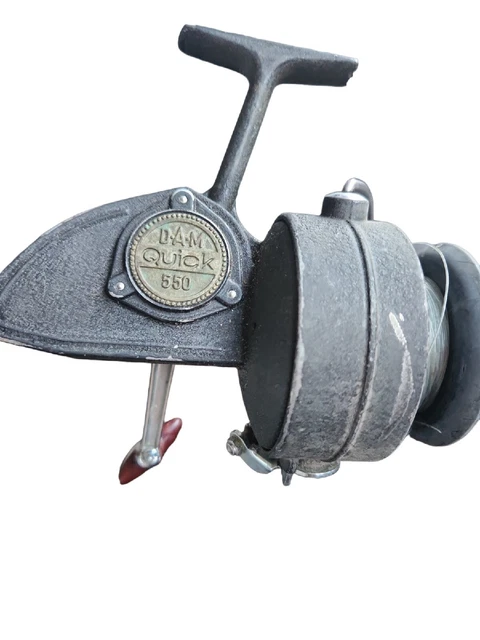 Vintage D.A.M. Quick 550 Saltwater Spinning Fishing Reel, Made in West Germany