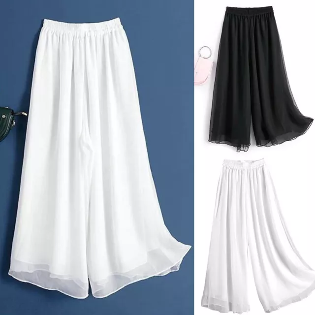 Abito da ballo pantaloni danza classica stile antico chiffon doppio strato gamba larga